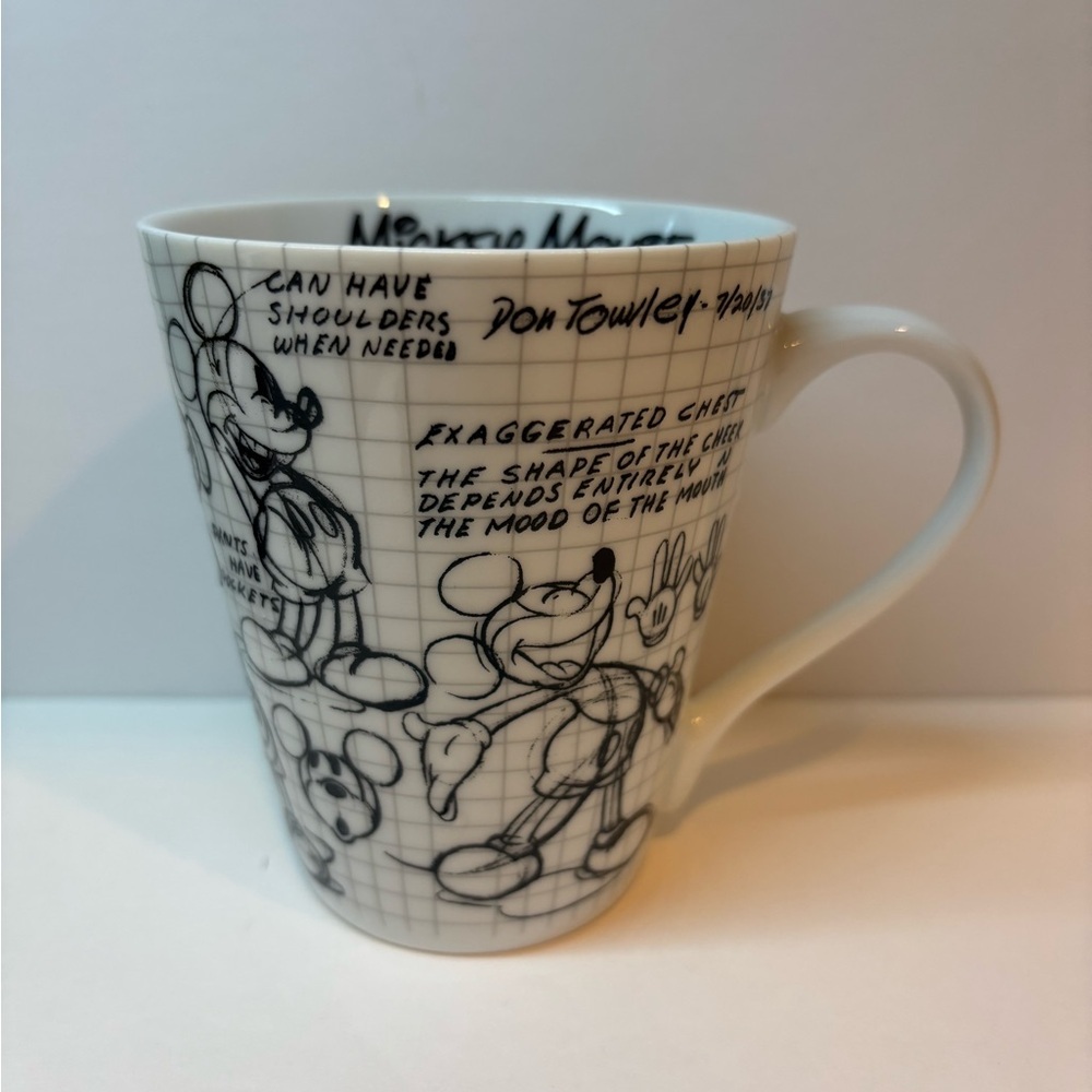 Disney Mickey Mouse Sketch Mug - Black and White